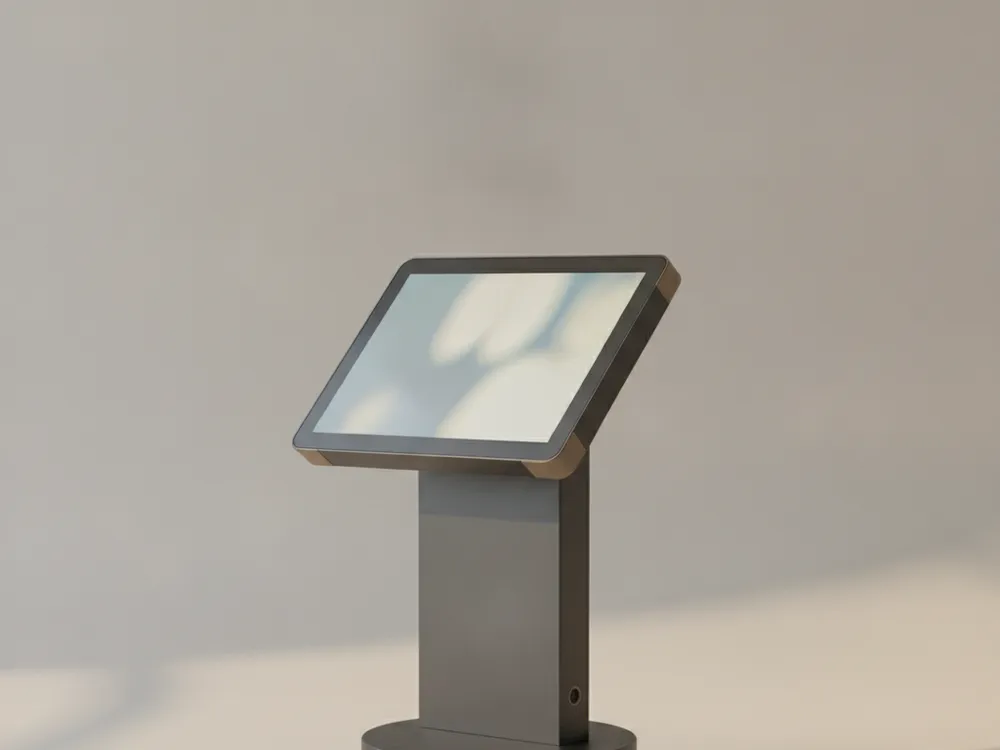 Stand K15: Countertop kiosk for tighter spaces.