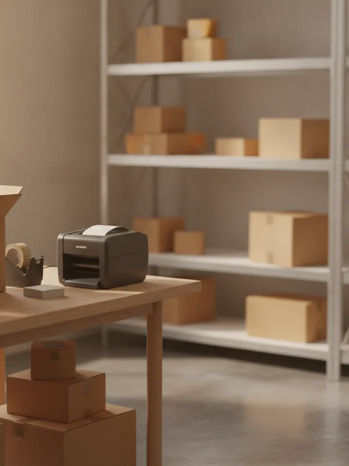 A shipping station that prints as fast as you pack.